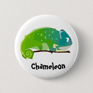 Macaron Rond 5 Cm Bouton coloré de caméléon