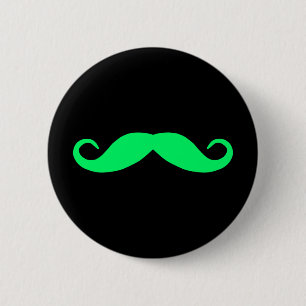 Macaron Rond 5 Cm Bouton coloré de Moustache