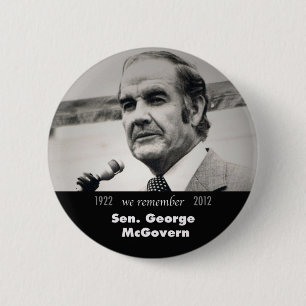 Macaron Rond 5 Cm Bouton commémoratif George McGovern