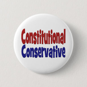 Macaron Rond 5 Cm Bouton conservateur constitutionnel