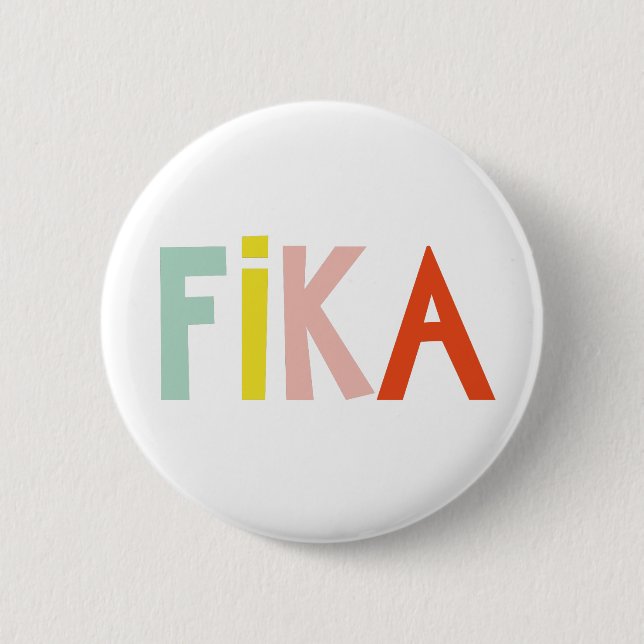 Macaron Rond 5 Cm Bouton Couleurs Fika (Devant)