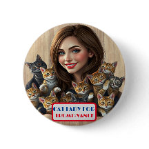Bouton Country Gals Cat Lady pour Trump/Vance