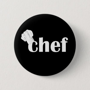 Macaron Rond 5 Cm Bouton Création de texte du chef