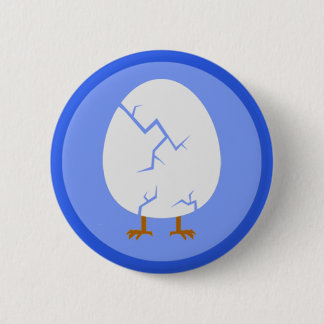 Macaron Rond 5 Cm Bouton criqué d'oeufs