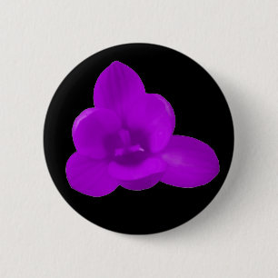 Macaron Rond 5 Cm Bouton Crocus violet