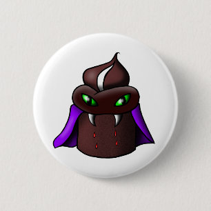 Macaron Rond 5 Cm Bouton Cupcake Vampire
