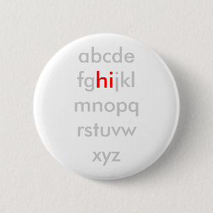 Macaron Rond 5 Cm Bouton d'ABCs salut