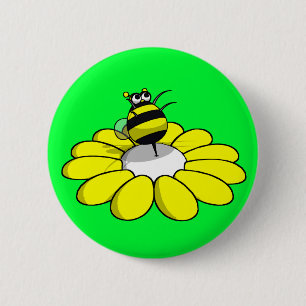 Macaron Rond 5 Cm Bouton d'ABEILLE