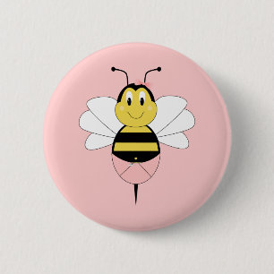 Macaron Rond 5 Cm Bouton d'abeille de mai