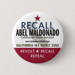 Macaron Rond 5 Cm Bouton d'Abel Maldonado de rappel