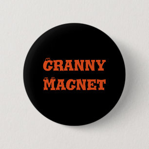 Macaron Rond 5 Cm Bouton d'aimant de mamie