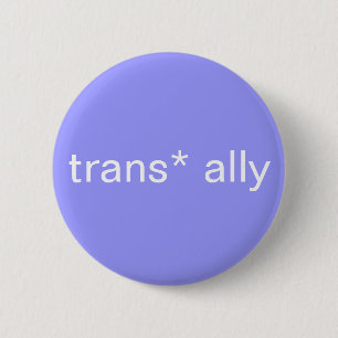 Macaron Rond 5 Cm bouton d'allié de trans*