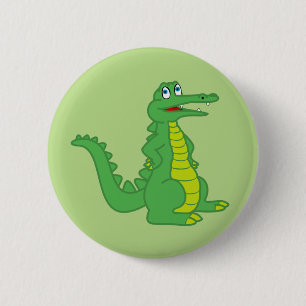 Macaron Rond 5 Cm Bouton d'alligator