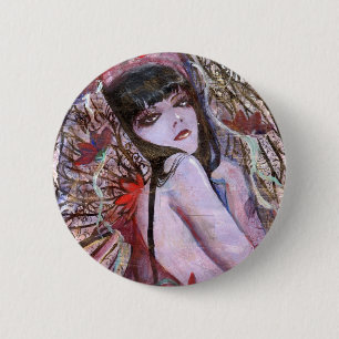 Macaron Rond 5 Cm Bouton d'Amaranthe