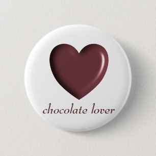 Macaron Rond 5 Cm Bouton d'amour au chocolat