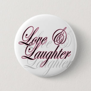 Macaron Rond 5 Cm Bouton d'amour et de rire
