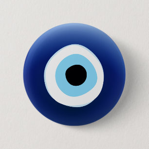 Macaron Rond 5 Cm Bouton d'amulette d'oeil mauvais