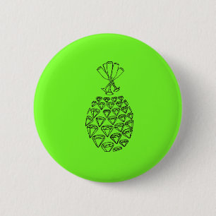 Macaron Rond 5 Cm Bouton d'ananas d'étincelle
