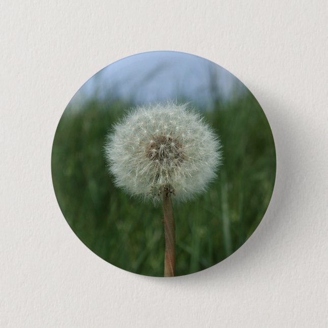 Macaron Rond 5 Cm Bouton Dandelion (Devant)