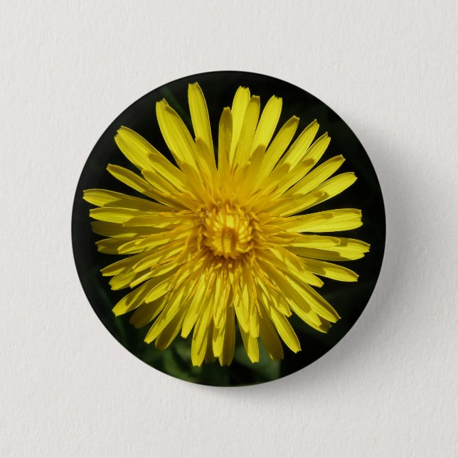 Macaron Rond 5 Cm Bouton Dandelion (Devant)