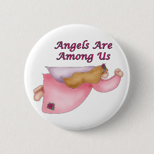 MACARON ROND 5 CM BOUTON D'ANGE