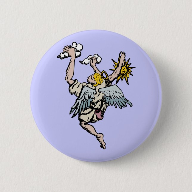 Macaron Rond 5 Cm Bouton d'ange d'escalade (Devant)