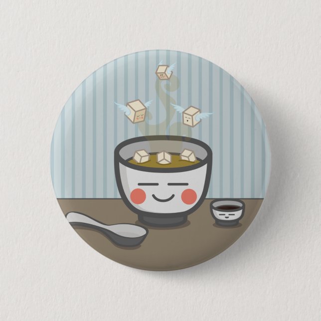 Macaron Rond 5 Cm bouton d'anges de tofu (Devant)