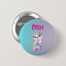Bouton d'anniversaire pastel arc-en-ciel Kawaii lo