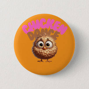 Macaron Rond 5 Cm Bouton Danse de poulet
