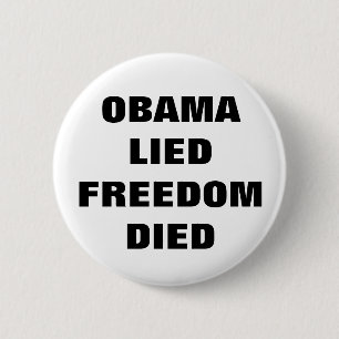 Macaron Rond 5 Cm Bouton d'Anti-Obama