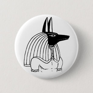 Macaron Rond 5 Cm Bouton d'Anubis
