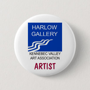 Macaron Rond 5 Cm Bouton d'artiste de galerie de Harlow