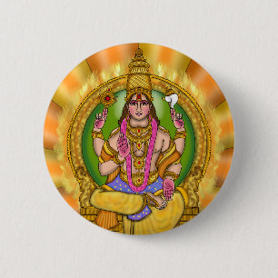 Macaron Rond 5 Cm Bouton d'astrologie Seigneur Soleil (Surya)