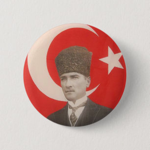 Macaron Rond 5 Cm Bouton d'Ataturk