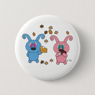 Macaron Rond 5 Cm Bouton d'automne de Rollys