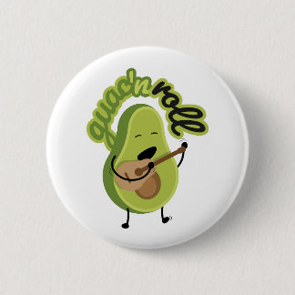 Macaron Rond 5 Cm Bouton d'avocat Funny Guac et Roll