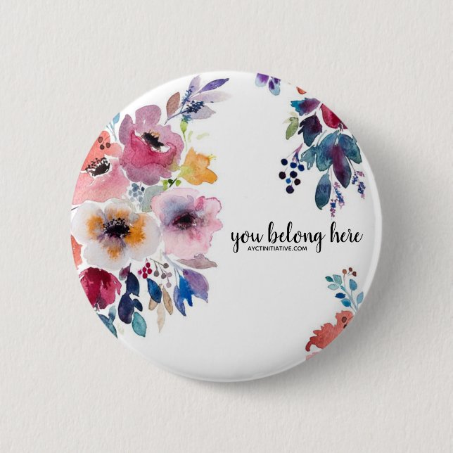 Macaron Rond 5 Cm Bouton d'AYCT (Devant)