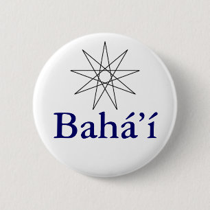 Macaron Rond 5 Cm Bouton de Baha'i