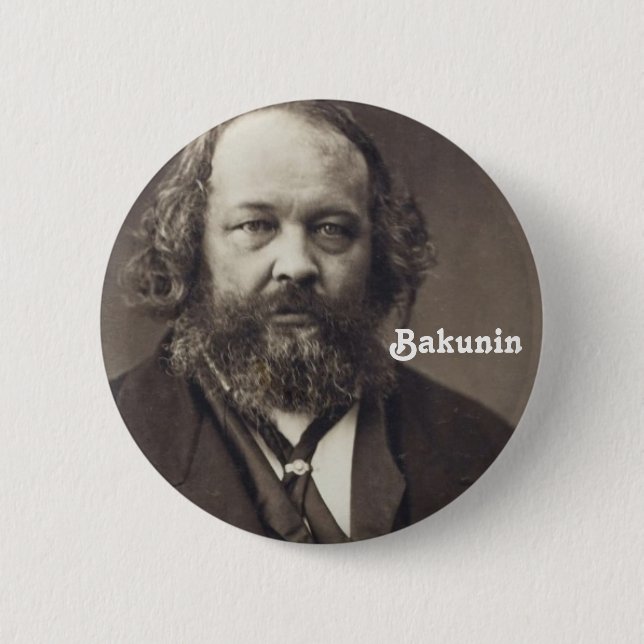 Macaron Rond 5 Cm Bouton de Bakunin 2 (Devant)