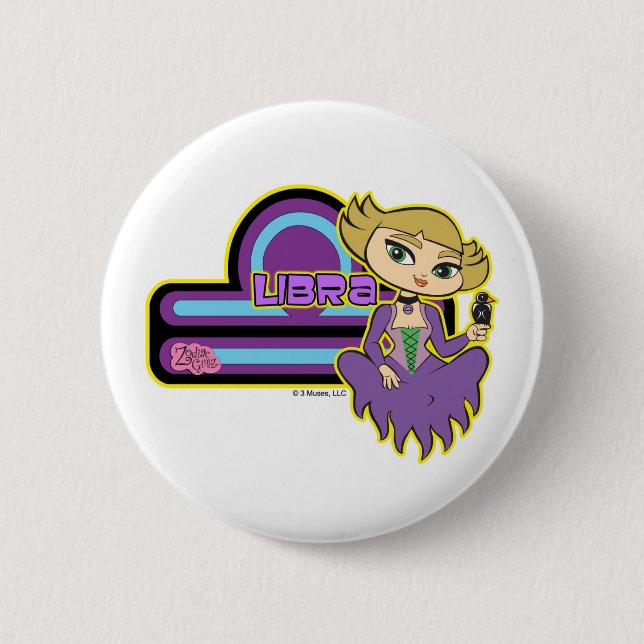 Macaron Rond 5 Cm Bouton de Balance (Devant)