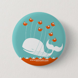 Macaron Rond 5 Cm Bouton de baleine d'échouer