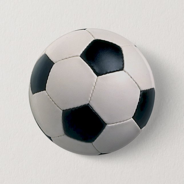 Macaron Rond 5 Cm Bouton de balle de football (Devant)