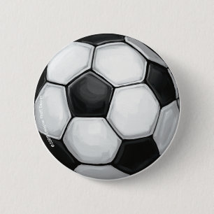 Macaron Rond 5 Cm Bouton de balle de football