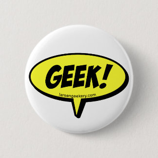 Macaron Rond 5 Cm Bouton de ballon de mot de geek