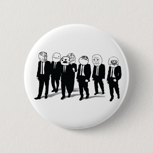 Macaron Rond 5 Cm Bouton de bande de rage (Devant)