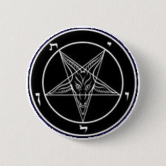 Macaron Rond 5 Cm Bouton de Baphomet