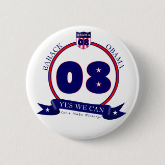 Macaron Rond 5 Cm Bouton de Barack Obama