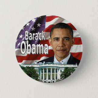 Macaron Rond 5 Cm Bouton de Barack Obama