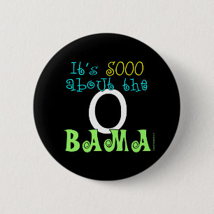 Macaron Rond 5 Cm Bouton de Barack Obama