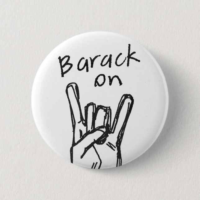 Macaron Rond 5 Cm Bouton de BarackOn (Devant)